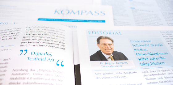 Corporate Publishing: Layoutdefinition für den  Wirtschaftsbeirat Bayern