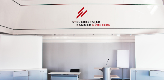 Umsetzung eines neuen Corporate Designs der Steuerberaterkammer in Nürnberg