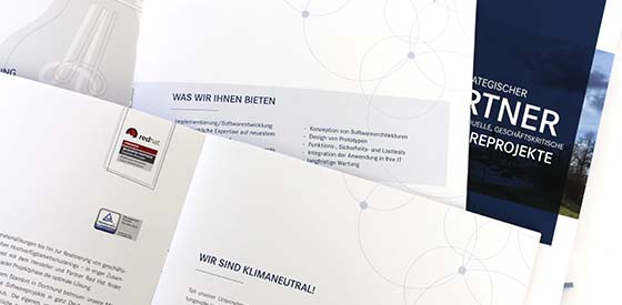 Imagebroschüre und neues Signet für IT-Unternehmen VIADA aus Dortmund