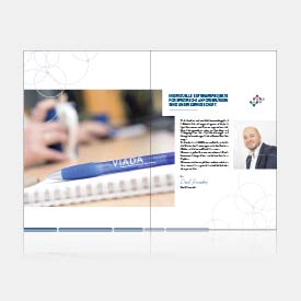 Imagebroschüre und neues Signet für IT-Unternehmen VIADA aus Dortmund