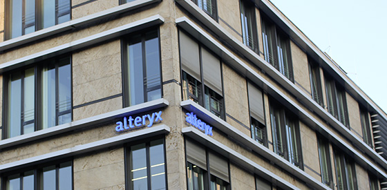 Branding für neues Alteryx Office in München