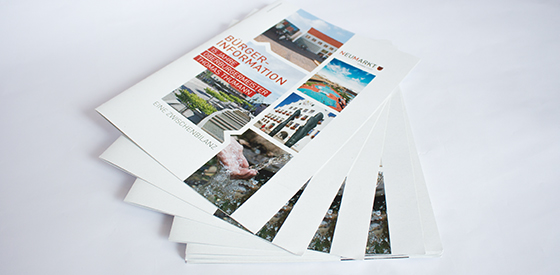 Konzeption und Gestaltung einer Bürgerinfo-Broschüre für die Stadt Neumarkt - Neumarkts OB zieht eine Zwischenbilanz 