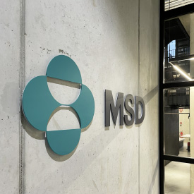 Branding und Signaletik für Pharmaunternehmen MSD in München