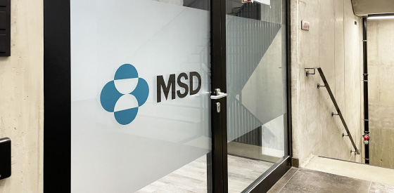 Branding und Signaletik für Pharmaunternehmen MSD in München