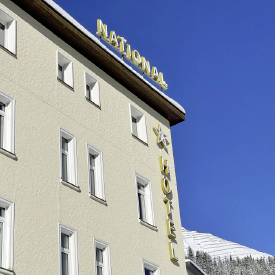 Neuer Glanz für das denkmalgeschützte "Hotel National" in Davos