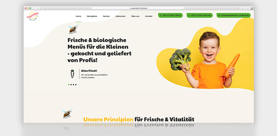Kreativ und besonders: Neue Internetpräsenz für Bio-Catering Unternehmen Suppenlöffel Vitalfood GmbH