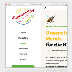 Kreativ und besonders: Neue Internetpräsenz für Bio-Catering Unternehmen Suppenlöffel Vitalfood GmbH