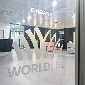 Signaletik und Branding für WORLDLINE