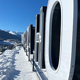 Die größte LED-Werbeanlage von Davos!