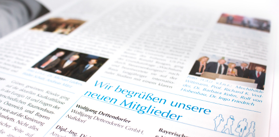 Corporate Publishing: Layoutdefinition für den  Wirtschaftsbeirat Bayern