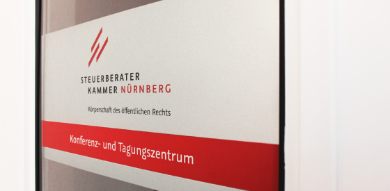 Umsetzung eines neuen Corporate Designs der Steuerberaterkammer in Nürnberg