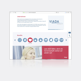 Responsive Websites für Neukunden VIADA aus Dortmund