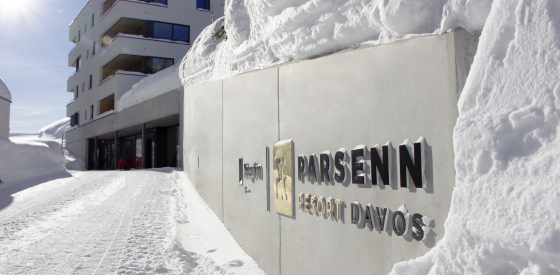 Branding und Signage für PARSENN RESORT Davos, Schweiz