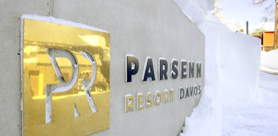 Branding und Signage für PARSENN RESORT Davos, Schweiz