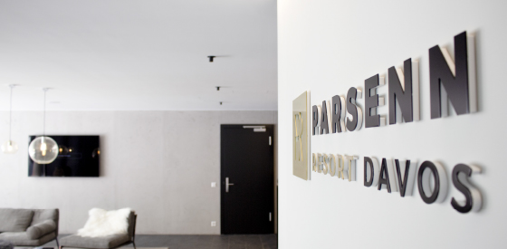 Branding und Signage für PARSENN RESORT Davos, Schweiz