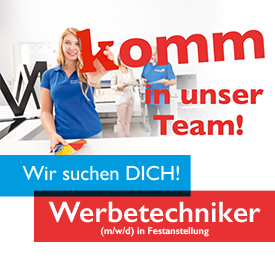 Wir suchen einen Werbetechniker bzw. Schilder- und  Lichtreklamehersteller (m/w/d) in Vollzeit!